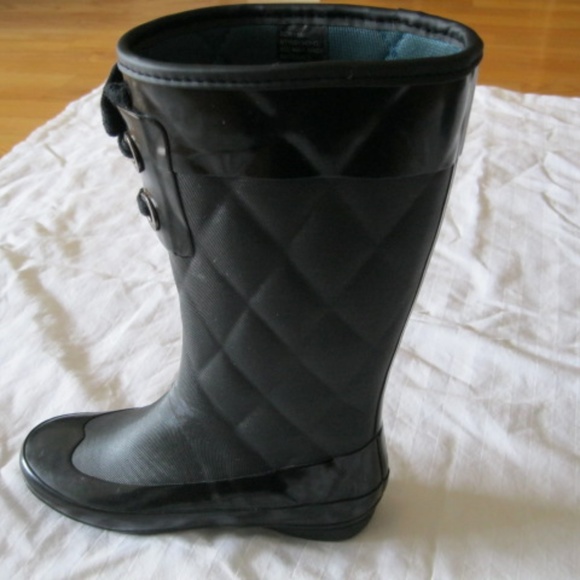 London Fog, Rain boot, blk, sz. 6 - Picture 2 of 5